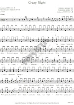 Crazy Night Loudness (ラウドネス) Full Drum Transcription / Drum Sheet Music COPYDRUM