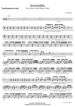 Irresistible (Feat. Demi Lovato) (Bonus Track) Fall Out Boy Full Drum Transcription / Drum Sheet Music COPYDRUM