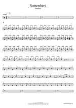 Somewhere Hauskey Full Drum Transcription / Drum Sheet Music COPYDRUM