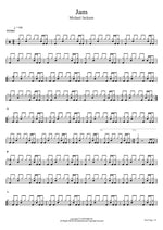Jam Michael Jackson Full Drum Transcription / Drum Sheet Music COPYDRUM