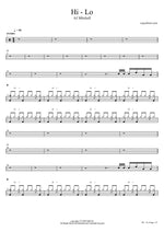 Hi Lo - AJ Mitchell drum sheet music