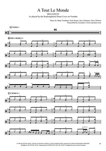 A Tout Le Monde - Megadeth - Full Drum Transcription / Drum Sheet Music - Realsongbook