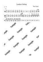 London Calling The Clash Full Drum Transcription / Drum Sheet Music KiwiDrums