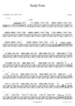 Scaly Foot Pyramid Full Drum Transcription / Drum Sheet Music COPYDRUM