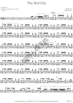 The Red City Watercolor (워터칼라) Full Drum Transcription / Drum Sheet Music COPYDRUM