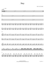 Stay BTS (Bangtan Sonyeondan) (방탄소년단) Full Drum Transcription / Drum Sheet Music COPYDRUM