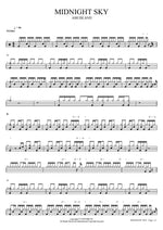 Midnight Sky - Ash Island (애쉬 아일랜드) drum sheet music