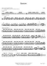 Sorrow Diablo (디아블로) Full Drum Transcription / Drum Sheet Music COPYDRUM