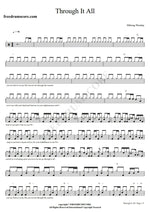 Through It All (Live) Hillsong Worship Full Drum Transcription / Drum Sheet Music COPYDRUM