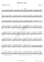 The Moment I First Saw You (처음 본 순간) Song Gol Mae (송골매) Full Drum Transcription / Drum Sheet Music COPYDRUM