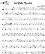 Don't take Me Alive Steely Dan Full Drum Transcription / Drum Sheet Music DrumSetSheetMusic.com