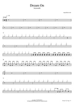 Dream On - Aerosmith drum sheet music