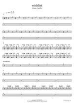 Wishlist - Alaina Castillo drum sheet music