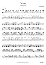 Caution - NMIXX & Anderson .Paak drum sheet music