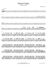 Secret Codes - Anthony Lazaro & Rhyu drum sheet music