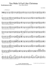 You Make It Feel Like Christmas (Feat. Blake Shelton) Gwen Stefani Full Drum Transcription / Drum Sheet Music COPYDRUM