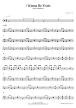 I Wanna Be Yours - Arctic Monkeys drum sheet music