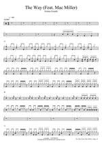 The Way (feat. Mac Miller) - Ariana Grande drum sheet music