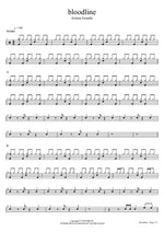 Bloodline - Ariana Grande drum sheet music