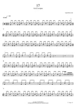17 - Avril Lavigne drum sheet music