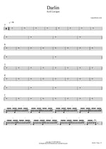 Darlin - Avril Lavigne drum sheet music