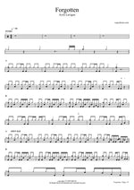 Forgotten - Avril Lavigne drum sheet music
