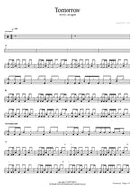 Tomorrow - Avril Lavigne drum sheet music