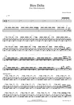 Bios Delta (feat. Mika Kobayashi 小林未郁) SawanoHiroyuki[nZk] (澤野弘之) Full Drum Transcription / Drum Sheet Music COPYDRUM
