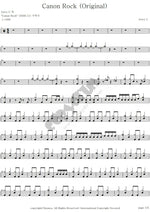 Canon Rock JerryC (張逸帆) Full Drum Transcription / Drum Sheet Music COPYDRUM