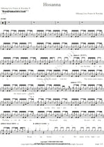 Hosanna (Live) Hillsong Worship Full Drum Transcription / Drum Sheet Music COPYDRUM