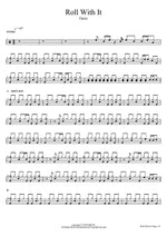 Roll With It Oasis Full Drum Transcription / Drum Sheet Music COPYDRUM