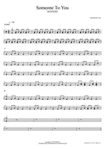 Someone to You - Banners drum sheet music