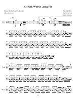 A Truth Worth Lying for the Halo Effect Full Drum Transcription / Drum Sheet Music Jaslow Drum Sheets