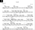 Lunch Billie Eilish Full Drum Transcription / Drum Sheet Music Drum Sheet MX