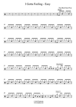 I Gotta Feeling - Black Eyed Peas drum sheet music
