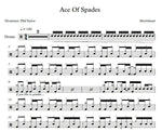 Ace of Spades Motörhead Full Drum Transcription / Drum Sheet Music Franki Bio