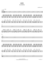 Go - Blackpink (블랙핑크) drum sheet music