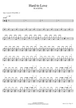 Hard to Love - Blackpink (블랙핑크) drum sheet music