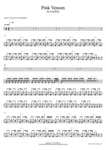 Pink Venom - Blackpink (블랙핑크) drum sheet music