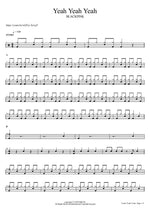 Yeah Yeah Yeah - Blackpink (블랙핑크) drum sheet music