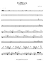 Gieokhaejwoyo (기억해줘요) "Remember Me" - Boynextdoor (보이넥스트도어) drum sheet music