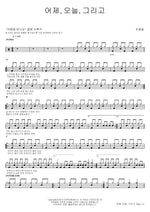 Yesterday, Today, and Tomorrow (어제, 오늘, 그리고) Cho Yong Pil (조용필) Full Drum Transcription / Drum Sheet Music COPYDRUM
