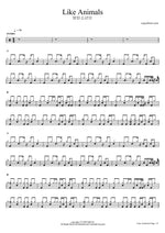 Like Animals - BTS (방탄소년단) drum sheet music