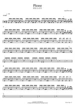 Please - BTS (방탄소년단) drum sheet music