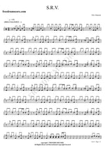 S.R.V. Eric Johnson Full Drum Transcription / Drum Sheet Music COPYDRUM