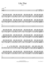 Like That keshi Full Drum Transcription / Drum Sheet Music COPYDRUM
