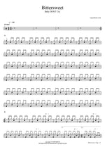 Bittersweet - Baby Dont Cry (베이비돈크라이) drum sheet music