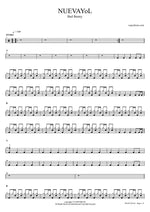 Nuevayol - Bad Bunny (배드 버니) drum sheet music