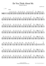 Do You Think About Me - Benjamin Ingrosso drum sheet music