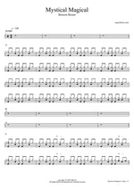 Mystical Magical - Benson Boone drum sheet music